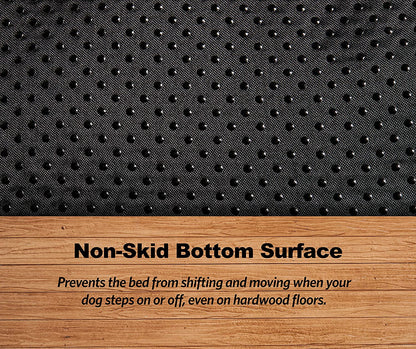 Cloud Comfort Plush Pet Bed – Gray Ombré Swirl, Machine Washable, Fits 36" Crates