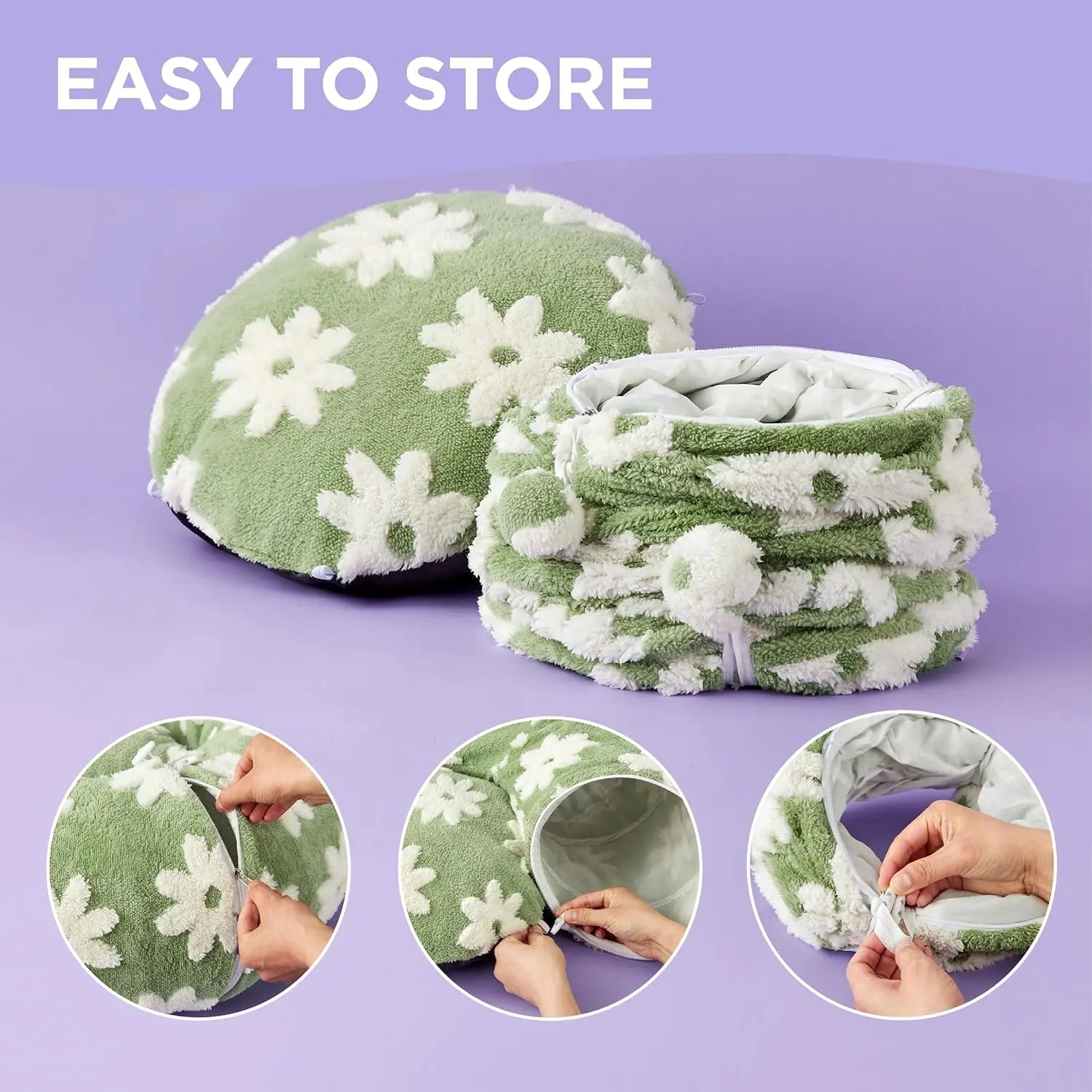 Cozy Cat Tunnel Bed for Indoor Cats – Soft & Cute Donut Tunnel with Washable Circle Cushion, 2-in-1 Pet Play Toy & Lounger